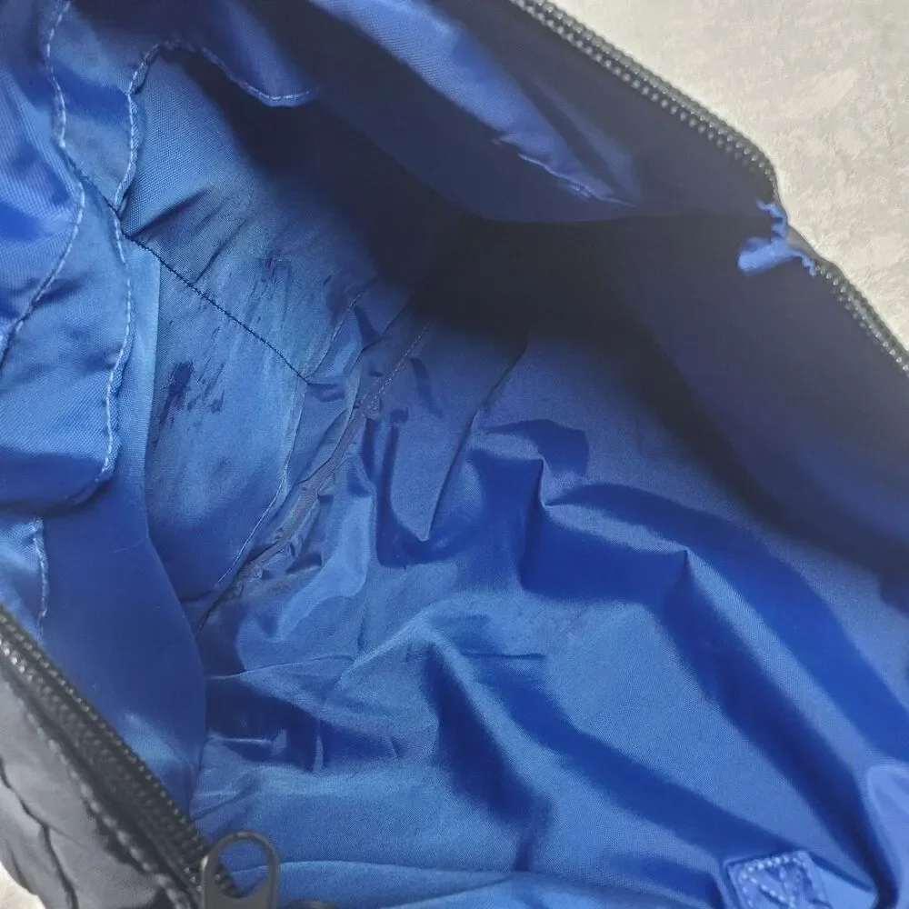 JW Anderson x UNIQLO Navy Blue Reversible Helmet Bag Backpack Tote 17x18